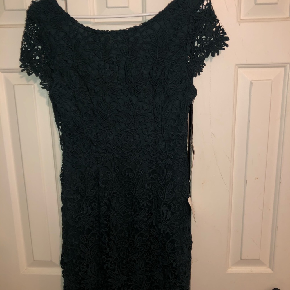 Lulus Lace Hunter Green dress